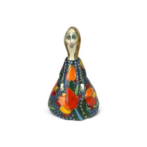 Bemaltes Mädchen, Keramik von Julia Kurtu