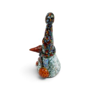 Schneemann Klein, Keramik von Julia Kurtu