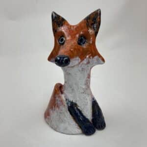 Sitzender Fuchs orange groß