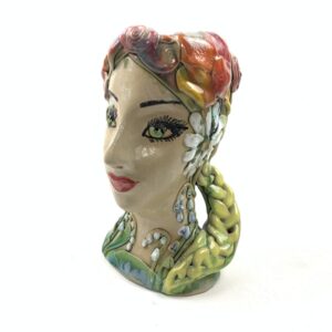 Große Vase Frauenkopf, Keramik von Julia Kurtu
