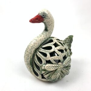 Schwan Windlicht